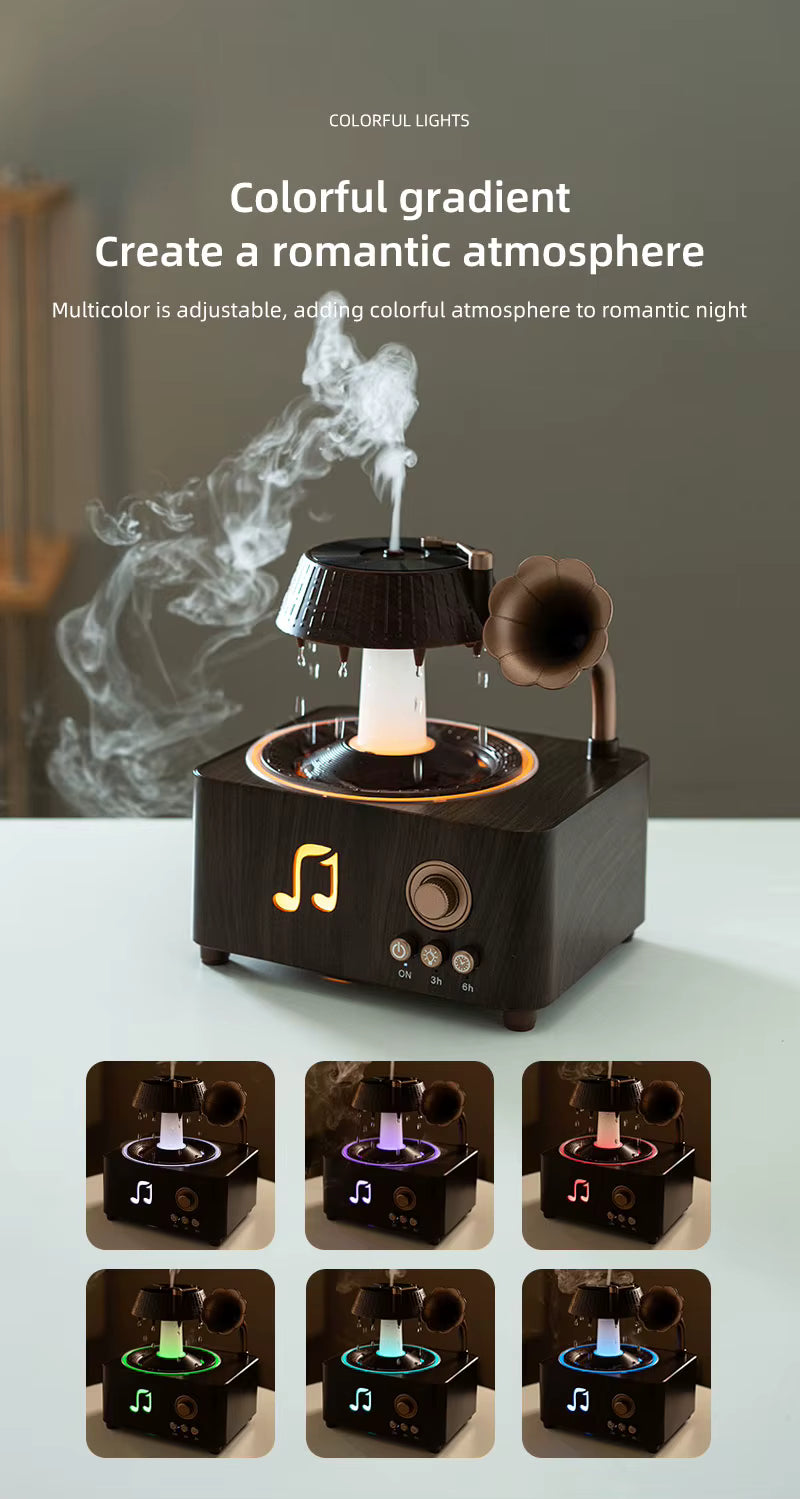 🌧️ RainTurn Vintage Aroma Diffuser 🎶✨
